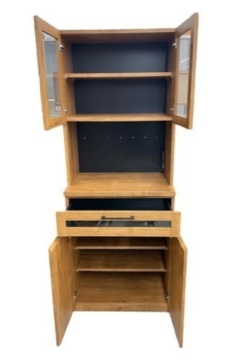 GM125☆＼今月限定！家具SALE！！／☆【近隣配達可能】キッチンボード　食器棚　東馬　ヴィンテージ調　幅70　リサイクルショップ 
