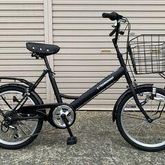 新品★未使用　小径車　20インチ　シマノ6段ギア　マットブラック
