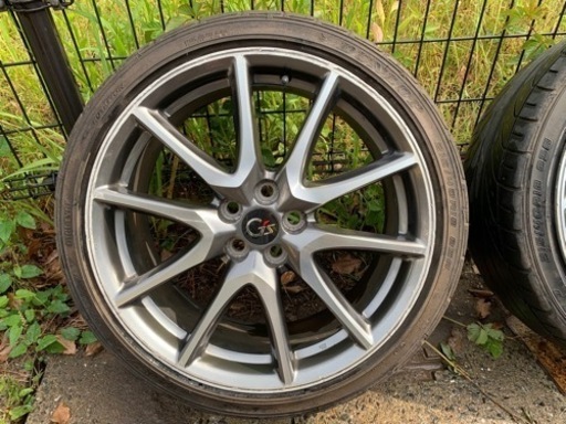 タイヤ中古交換済　プリウス G's 純正 18インチタイヤホイール　4本