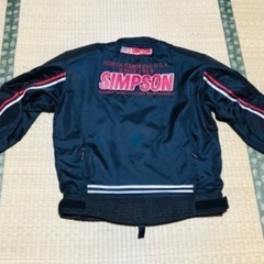 (お話中)【値下げしました】シンプソン　ライダースジャケット　メンズ  Ｌサイズ　SIMPSON バイク　ジャケットの画像