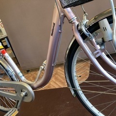 【タイヤ・チューブ新品！軽量アルミフレーム】26インチ　自転車　ピンク