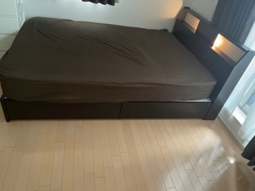 ダブルベッドセット　美品　ニトリ