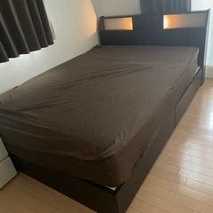 ダブルベッドセット 美品 ニトリ