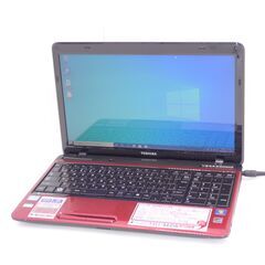 中古良品 新品爆速SSD 15.6型 赤色 ノートパソコン 東芝 T451/46DR 第2世代Core i5 4GB DVDRW 無線 Wi-Fi Windows10 Office 即使用可