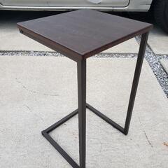 ソファサイドテーブル サイドテーブル ダークブラウンの画像