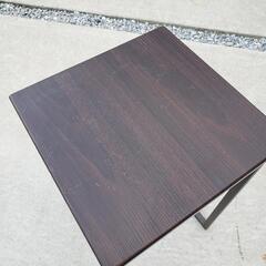 ソファサイドテーブル サイドテーブル ダークブラウンの画像