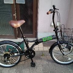 MIDI[ミディ]20吋 折り畳み自転車 外装6段/ブラック