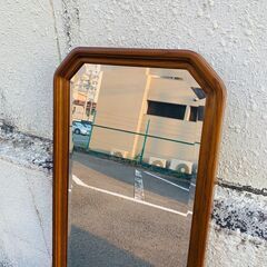 全身鏡 姿見鏡 スタンドミラー 木製枠 アンティークの画像
