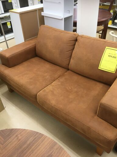 NOCE/ノーチェ 二人掛けソファー キャメル 中古品