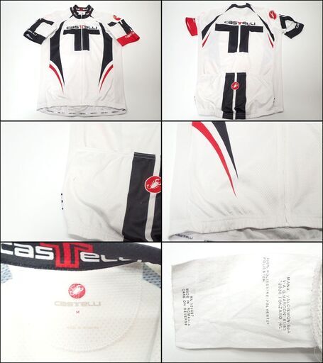 CC612 カステリ サイクルジャージ 半袖 上下 ビブショーツ CASTELLI