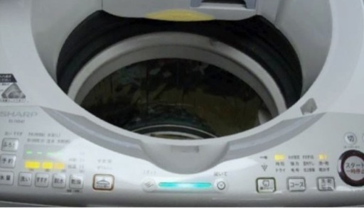 (送料無料) 洗濯・乾燥機 洗8kg 乾4.5kg 温風で完全に乾かす SHARP ワイドマウス ⑤