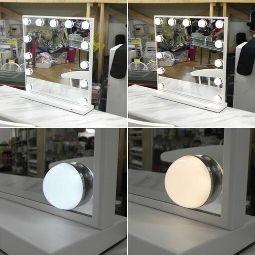 商談中 Francfranc ドレッサー エルドラド コスメデスク/ハリウッドミラー　レジス チェア ホワイト系 北欧家具 フランフラ