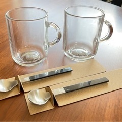 [新品未使用]ネスプレッソガラスマグセット