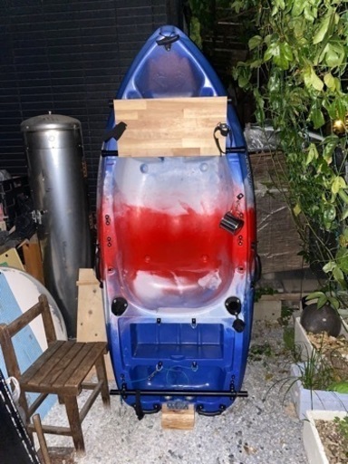 コンパクトカヤック　船外機取り付け可能