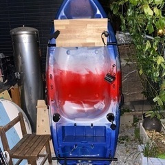 コンパクトカヤック　船外機取り付け可能
