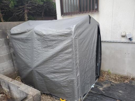 簡易自転車小屋　訳あり