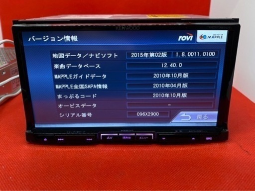 KENWOOD 最上級　MDV-727DT フルセグ　新品パーツ多数のフルセット け-5