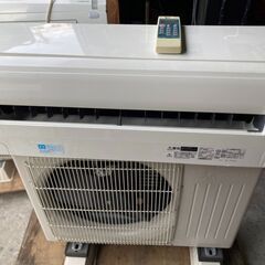 ☆中古￥25,800！【会員価格￥22,000】MITSUBISHI　ルームエアコン　家電　MSZ-GE2218-W型　2018年製　【BE114】