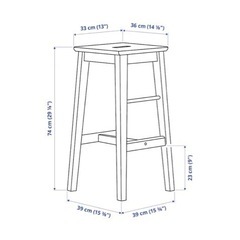 IKEA カウンターチェアの画像