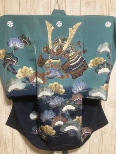 値下げ　掛け着　産着　祝い着と帽子よだれかけのセット　お宮参り