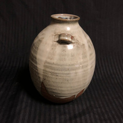 【美品　名品】丹妙山窯 宇田川聖谷《萩 酒器》玄翁/萩焼/徳利の画像