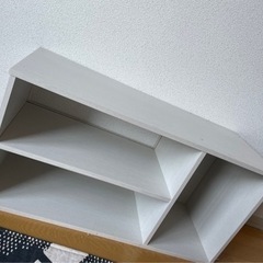 カラーボックス、テレビ台(白)の画像