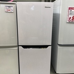 H323 超美品 Hisense 2019年製130L 冷凍冷蔵庫 ホワイト