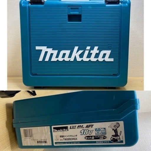 中古 マキタ　TW285D 18V 充電式インパクトレンチ　セット