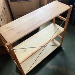 ● パイン材ユニットシェルフ③、無印良品、高さ83センチの画像