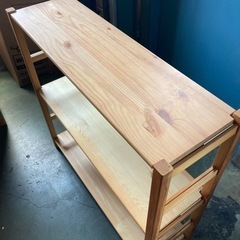 ● パイン材ユニットシェルフ③、無印良品、高さ83センチの画像