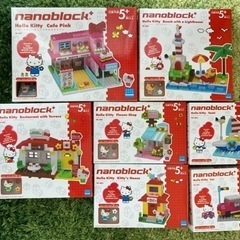 新品未開封】ナノブロックnanoblock キティシリーズ7点セット