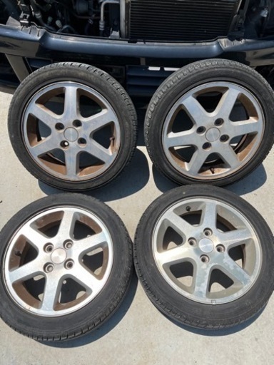 ワゴンR MH21 純正ホイール　溝ありタイヤ付き　4本　155/55R14