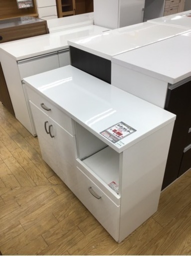 KE-98【ご来店頂ける方限定】ニトリ　キッチンカウンター　白