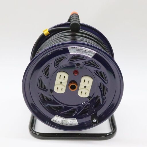延長コード　未使用　屋内型　日動工業　50ｍ　電工ドラム　NF-504D　コードリール　ドラムリール　延長ドラム　100V　アース無し
