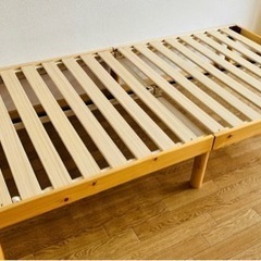【湿気に強いパイン材】すのこベッド　シングル格安で引き取ってもらえませんか？の画像