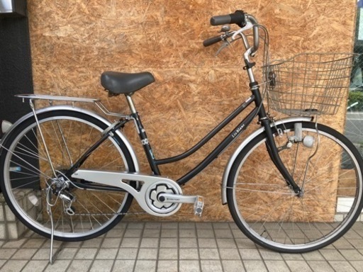 FREEPOWER付きASAHI LIS BLANC アサヒリブラン 26inc 6段ギア 買物 街乗り