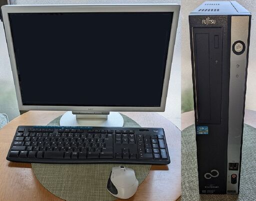 【中古】富士通 デスクトップパソコンセット