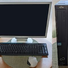 【中古】富士通 デスクトップパソコンセット