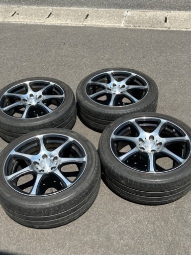 決定しました アルミホイール 17インチ ウッドベルエスプライン ブリジストンタイヤ付