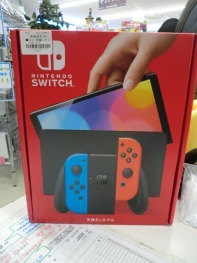 ジモティ来店特価!!!　【Nintendo】【新品】SWITCH　有機ELモデル　ブルー×レッド　J-484