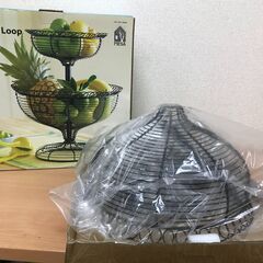 【未使用品】フルーツバスケット 2段ラック
