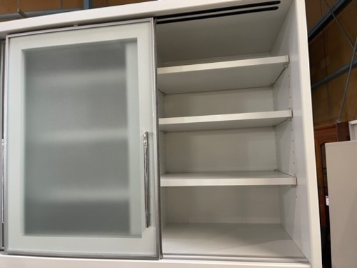 ユーアイ　食器棚　レンジボード　アーモンド　K-900HOP 日本製　中古