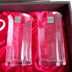 ペアティーカップ＆スプーン＆グラスセット　　専用ケース入り　　　未使用の画像