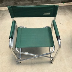 明日まで最終値引きコールマン　チェアサイドテーブル付き中古美品