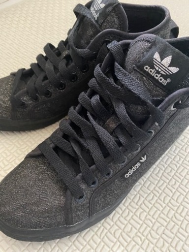 24.5cm adidasアディダスハイカットインヒールスニーカー