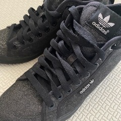 24.5cm adidasアディダスハイカットインヒールスニーカー