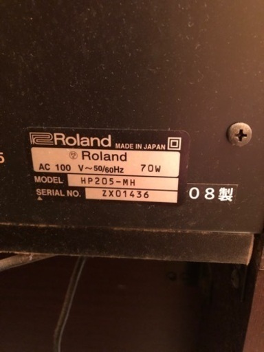 ローランド　電子ピアノ　HP205-MH