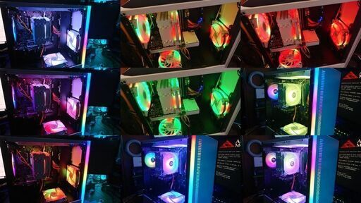 フルセット！白い 自作ゲーミングPC 快適【新品中古パーツ構成】