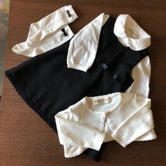 【再値下げ！】冠婚葬祭　入園式　女の子セットアップ４点　９０の画像