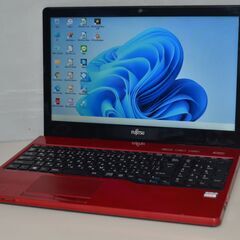 最新Windows11+office 爆速SSD256GB 富士通 AH40/C1 AMD E2-9000